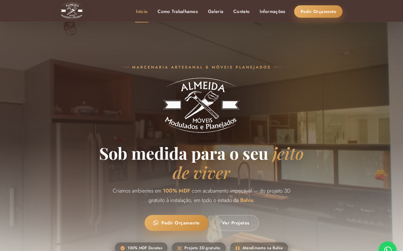 Website da Almeida Modulados